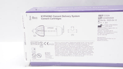 Medtronic CC02A KYPHON Cement Delivery System Cement Cartridges, Size 8cc (x)